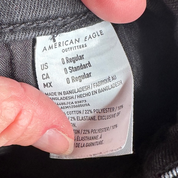 🦅 American Eagle Next Level High Rise Jeggings Size 0 Regular - Picture 5 of 5